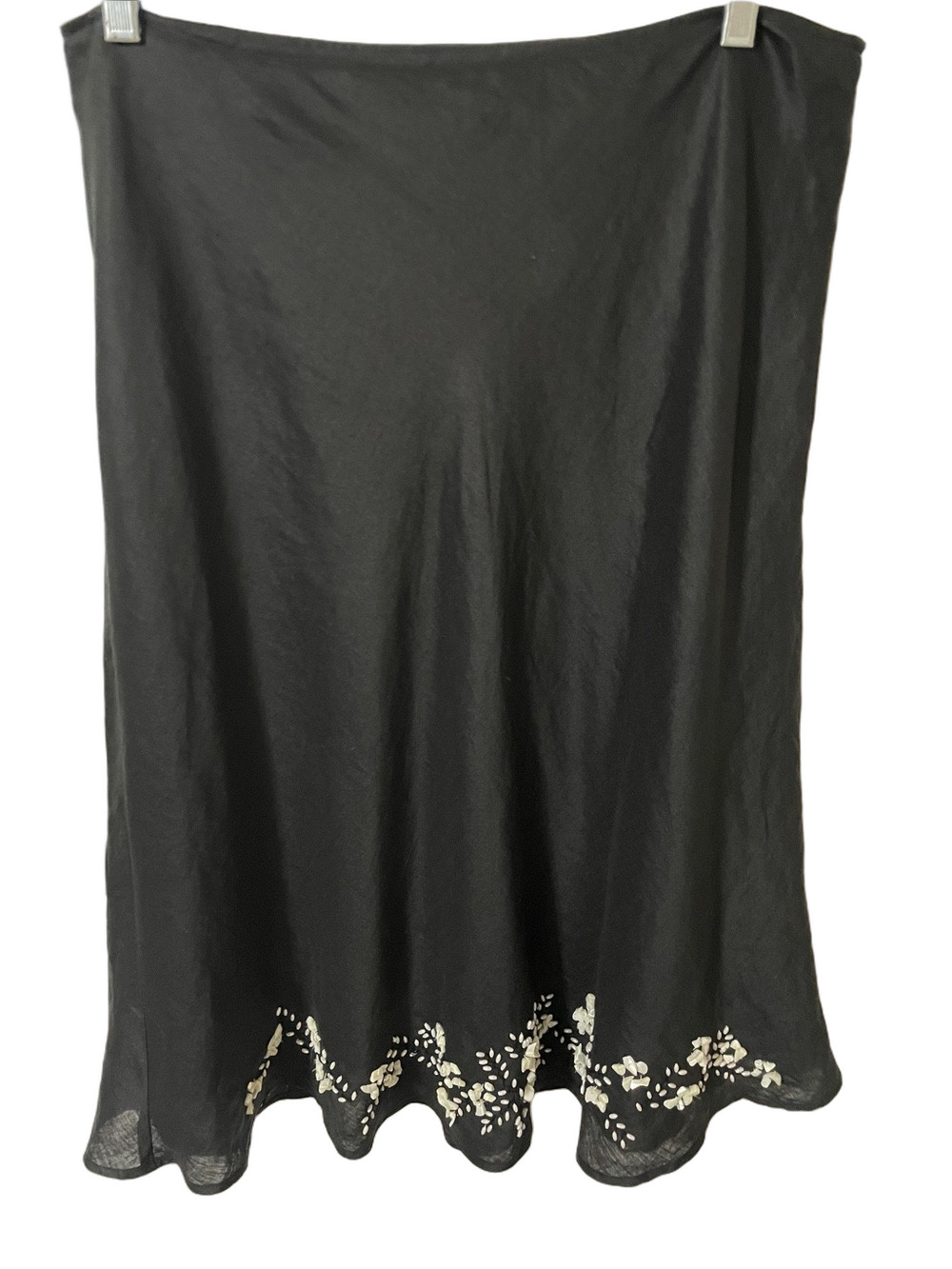 Anne Carson Black Skirt with Embellishments Size 12